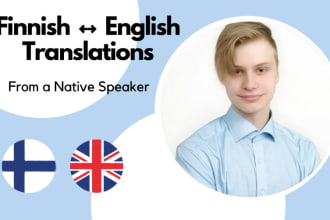 translate english to finnish and vice versa