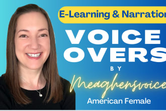 record an american female elearning voice over