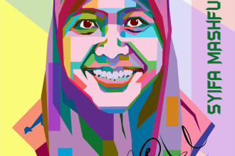 make your wpap illustration base on image you send