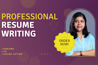 offer professional ats compliant resume writing service