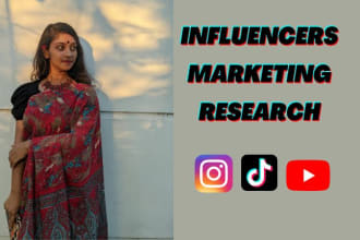 research influencer in any niche for your marketing
