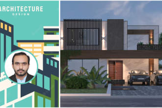 design and render of your house exterior, interior 3d design