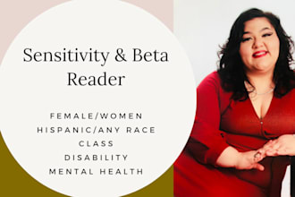 be your thorough beta and sensitivity reader