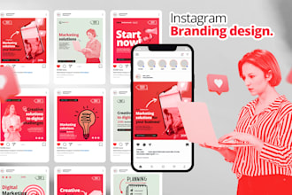 create instagram branding kit design