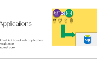 do dotnet api and web based application with mssql database