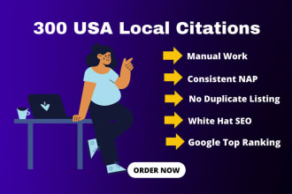 do 300 USA local citations for local SEO and google map ranking