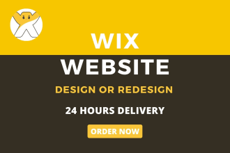 create wix website or redesign wix website with wix online store