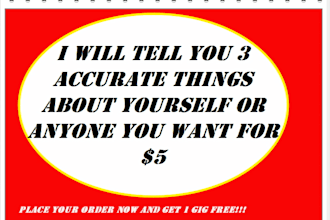 tell You 3 Accurate Things About Yourself Or Anyone You Want