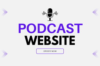 create a modern podcast website