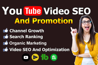 optimize your youtube video SEO and organic promotion