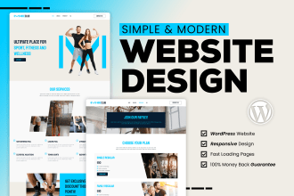 design fitness, sports, workout, gym, yoga, personal trainer website