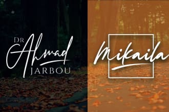 design professional luxury signature watermark logo