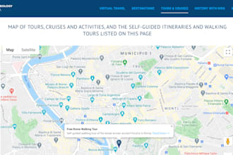 add google maps to your website and pin your location