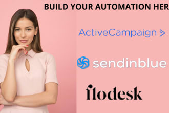 setup your automation on activecampaign, flodesk or sendinblue