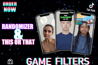 create a randomizer and this or that filter for your tiktok page