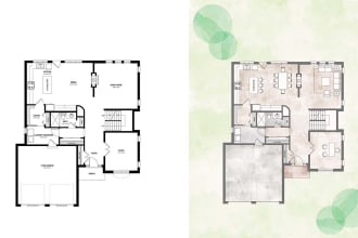 draw 2d floor plans, elevations and furniture layouts