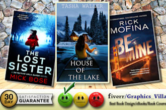 design professional book cover or e book cover