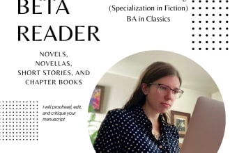 beta read your novel, novella, short story, chapter book