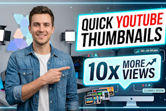 design quick youtube thumbnails