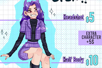 do digital drawing commission