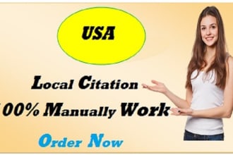 build 300 USA local citations and business directories for gmb ranking