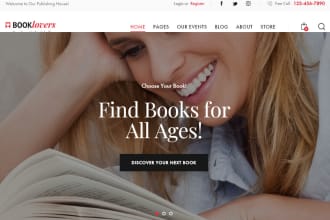 design ebook and author book website with payment features
