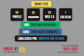 omega V1 Google Website Ranking SEO Link Building Backlinks Service