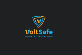 create electric lightning modern logo design