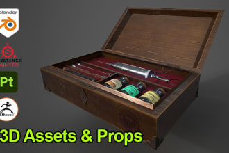 create 3d game assets, pbr texture