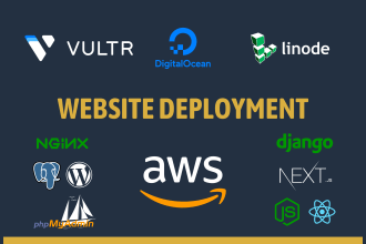 deploy website on digital ocean, aws, vultr, linode, gcp