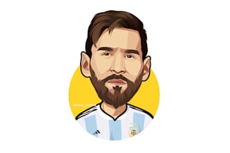 draw big head cartoon caricature for avatar from your photo
