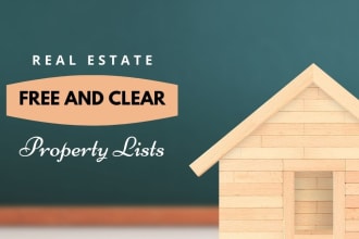 provide updated real estate free and clear properties list