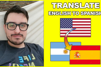 do a spanish translation from english to spanish