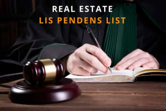 provide updated real estate lis pendens properties in USA