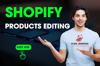edit shopify products titles and write or edit description