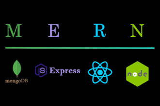 do nodejs expressjs reactjs mongodb website with dashboard