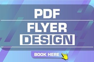 do pdf flyer design