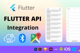 integrate API, maps, bluetooth into your flutter app