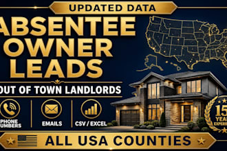 provide absentee owner leads USA