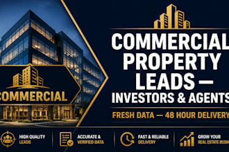 commercial property leads for investors and agents USA