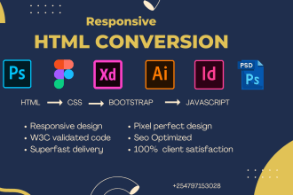 do figma to html, tailwind css, xd to html, bootstrap 5, react js, chakra ui