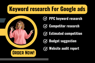 do keyword research and competitor analysis for google ads PPC campaigns