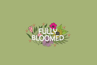 design fully bloomed logo