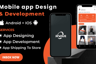 design android mobile app, ios mobile app and mobile app development