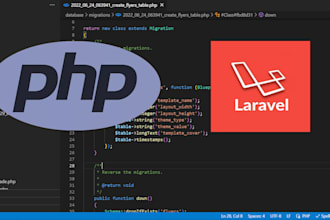 create a laravel website that is responsive and functional