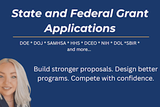 write your federal grant application