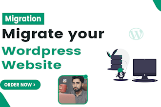 migrate wordpress website, wordpress backup and migration