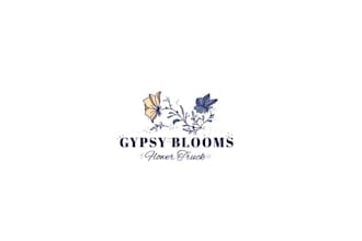 design a vintage chic logo for mobile flower truck called gypsy blooms