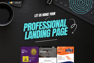 make professional landing page in wordpress