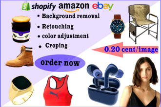do bulk ecommerce product image background remove and retouching